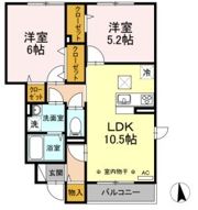 セレスティンワールC棟の間取り画像