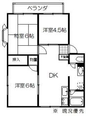 プラザ子の神22の間取り画像