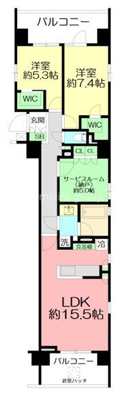 サンクレイドル小田原本町の間取り画像