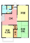 第3コーポたかはしの間取り画像