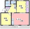 桃山コーポ2号棟の間取り画像