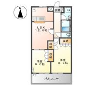 ソレアードMの間取り画像