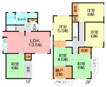 横浜元町ガーデン一戸建貸家の間取り画像