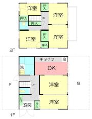 横内貸家の間取り画像
