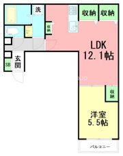 横浜元町ガーデン離宮A棟の間取り画像