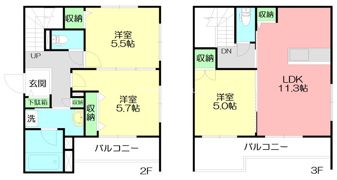 ブラッサム東海岸の間取り画像