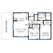 本藤沢7丁目貸家の間取り画像