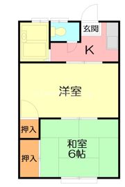 つゆきハイツの間取り画像