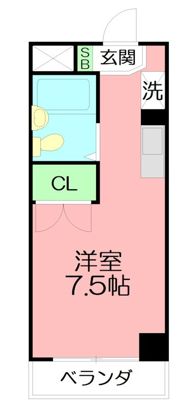 ヒルズ実方の間取り画像