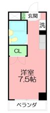 ヒルズ実方の間取り画像