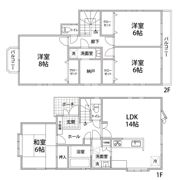 鵠沼松が岡1丁目戸建の間取り画像