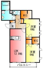クレスト神谷の間取り画像