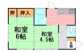 国府本郷 吉川貸家 西の3の間取り画像