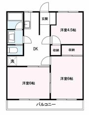 清水マンションの間取り画像