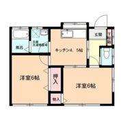 石井貸家（二戸長屋）の間取り画像