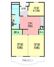 城山松本マンションの間取り画像