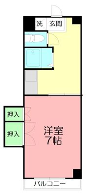 コーポ落合の間取り画像