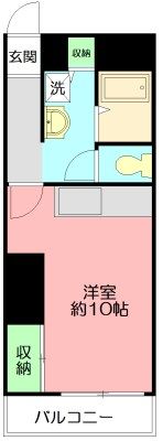 コーポ落合の間取り画像