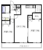 テラス オークフォレストの間取り画像