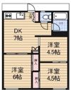 コーポ根岸の間取り画像