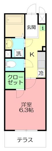カレッジヒルズAの間取り画像