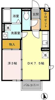 パルエクレールの間取り画像