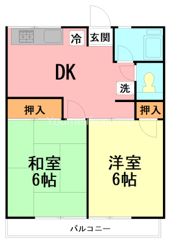 伊東ハイツの間取り画像