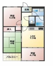 グランドール影取の間取り画像