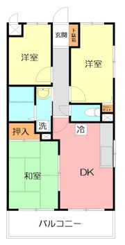 ラフィネ相武台IIIの間取り画像