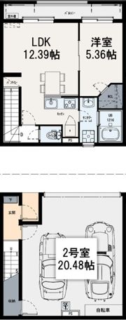 IXO IL GARAGE 78の間取り画像