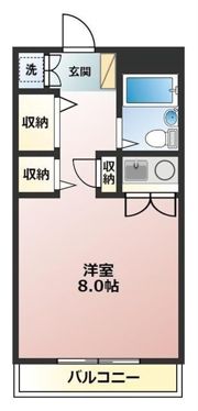 ハイツ山下の間取り画像