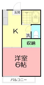 聚楽ハイツFの間取り画像