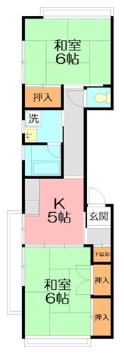 ワキタハイムの間取り画像