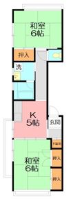 ワキタハイムの間取り画像