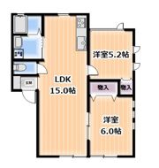 グリーンルームB棟の間取り画像