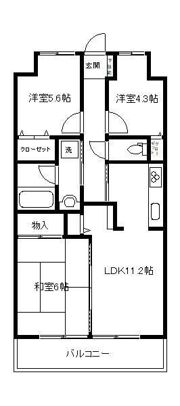 グリーンコーポ本厚木の間取り画像