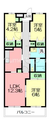 グリーンヒルズトーワの間取り画像