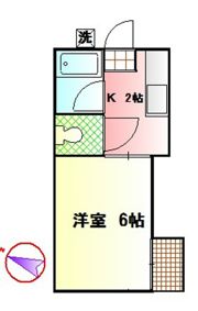 FC秦野鶴巻コーポの間取り画像
