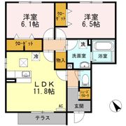 ハイネスCDFE Eの間取り画像
