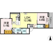 仮称）D-ROOM東海岸北2丁目IIの間取り画像