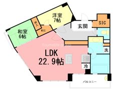 グランスイート鎌倉衣張山荘の間取り画像