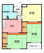 KSハイツの間取り画像