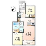 クレサンテームの間取り画像