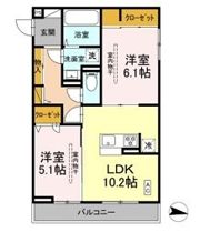 Cosmet湘南平塚の間取り画像