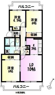 テレパレス伊勢原4号棟の間取り画像