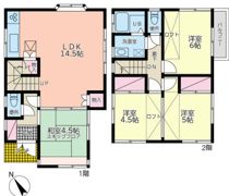 愛名貸家の間取り画像