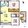 フルールベルテ二番館の間取り画像