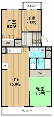 恒陽藤沢マンションA棟の間取り画像