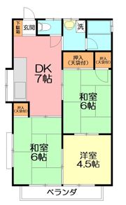 メゾンシミズの間取り画像