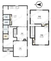 小田原市中村原 貸家の間取り画像
